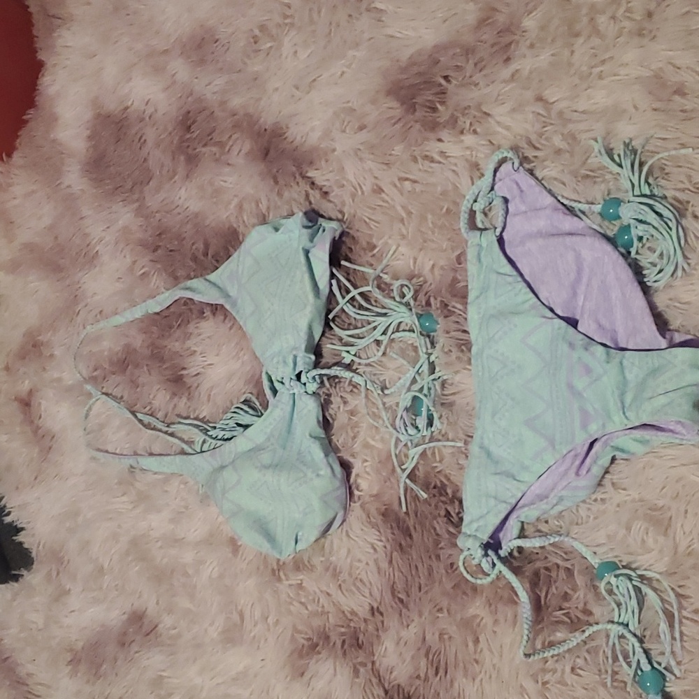 Xs reversible  Pink  cheeky bikini